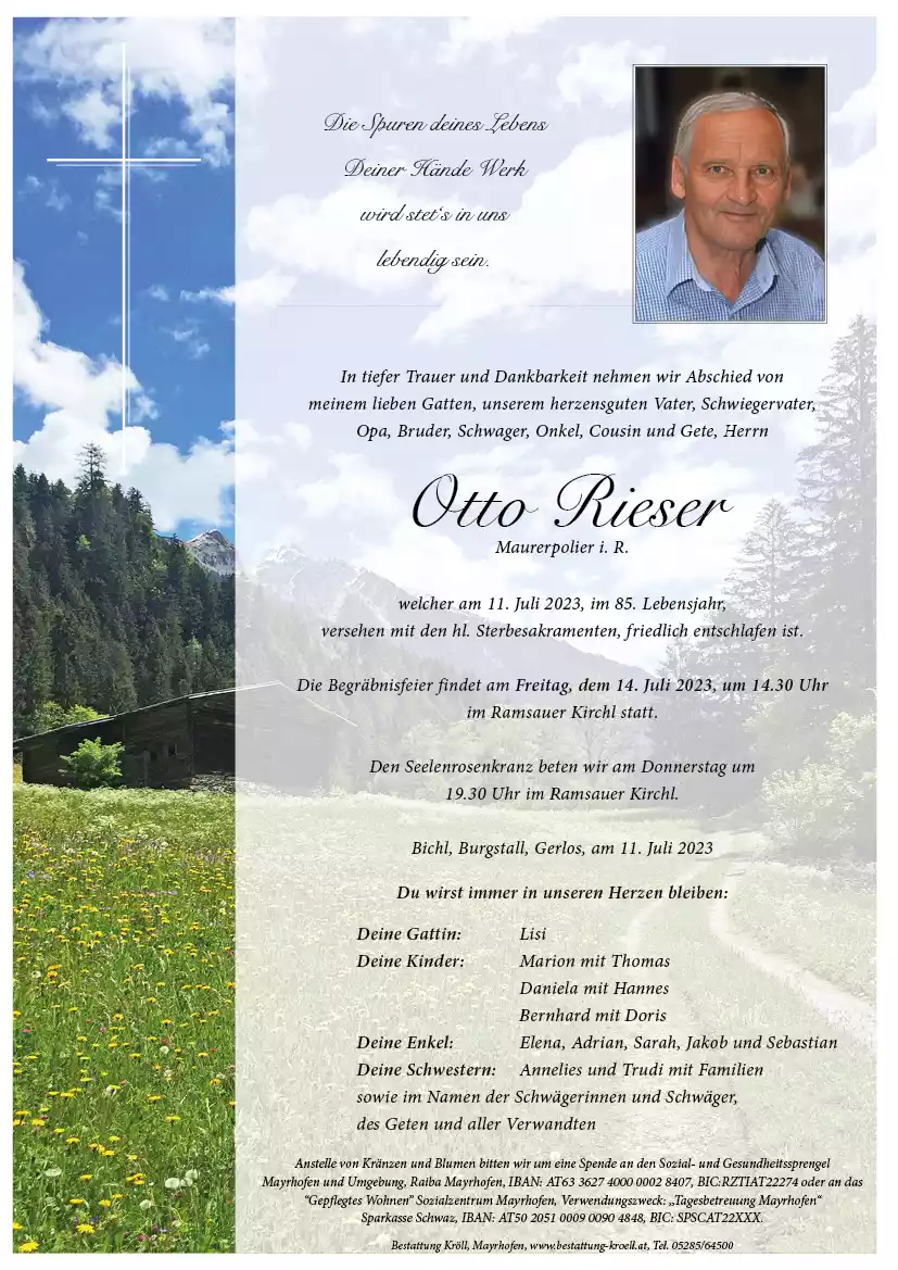 Parte von Otto Rieser